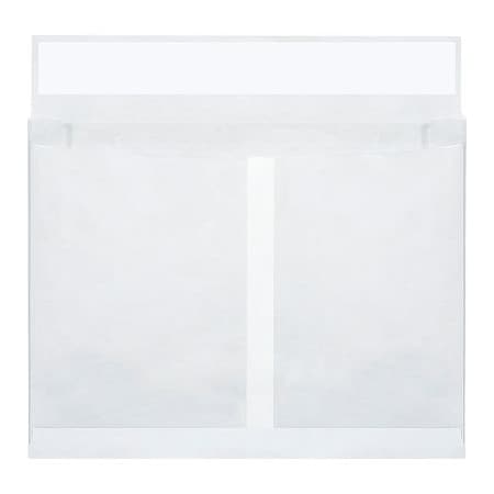 Box Packaging Tyvek Self Seal Expandable Envelopes, Side Opening, 10inW x 13inL x 2inD, White, 100/Pack TYE10132WS